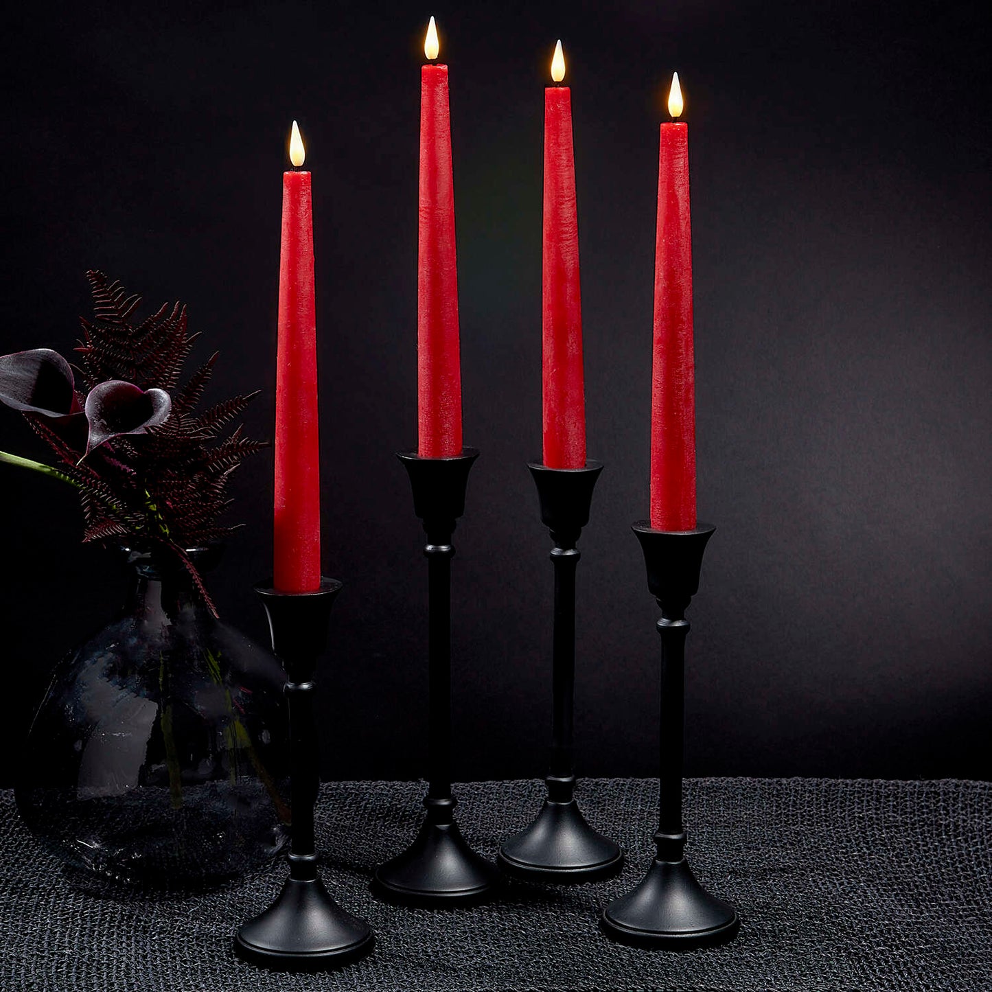 Vela Cónica Classic 21x250mm Pack.2 Vermelha 6h