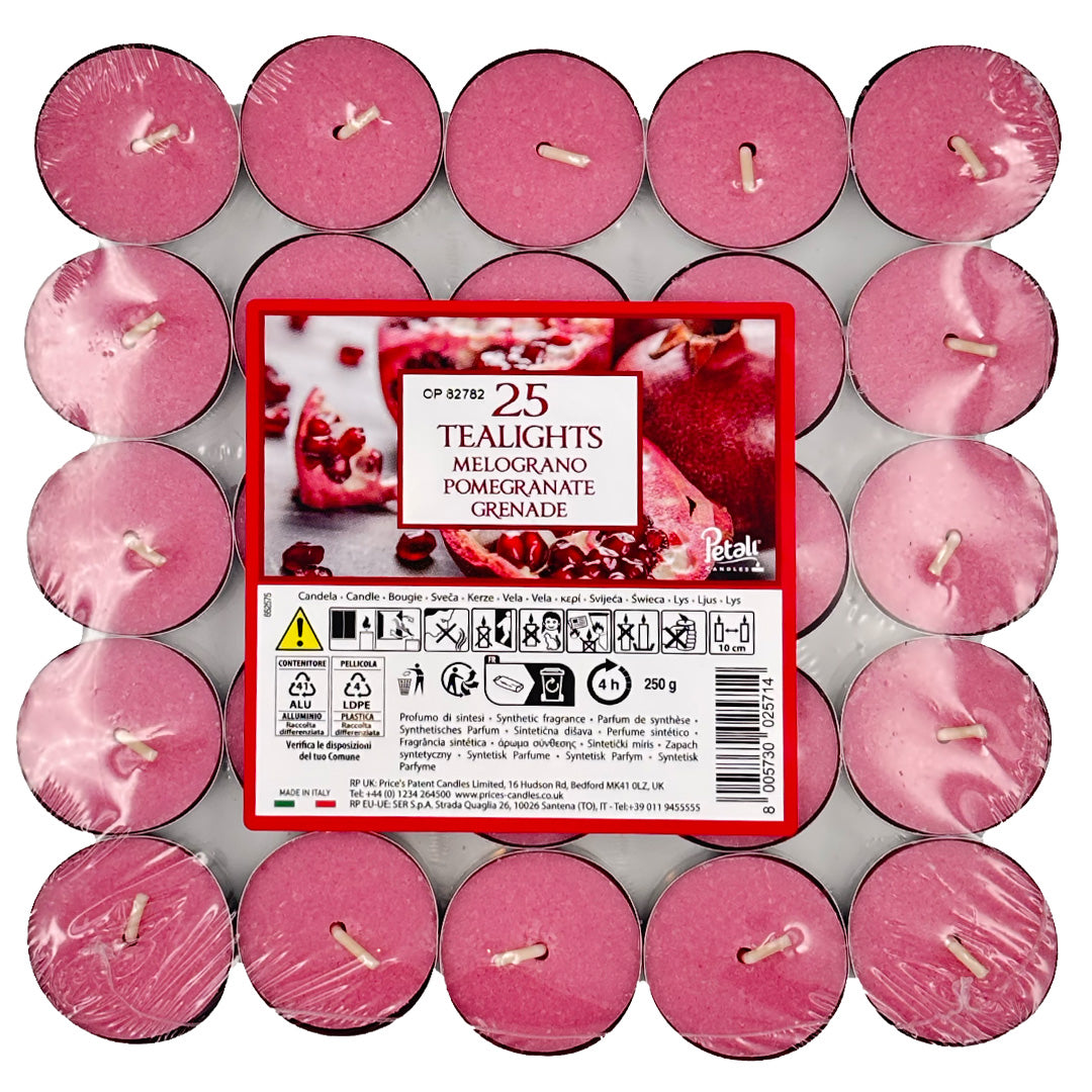 Vela Tealight Aromático Pack.25 Romã 4h