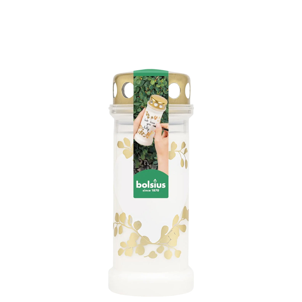 Vela Círio 50L Folhas Personalizável