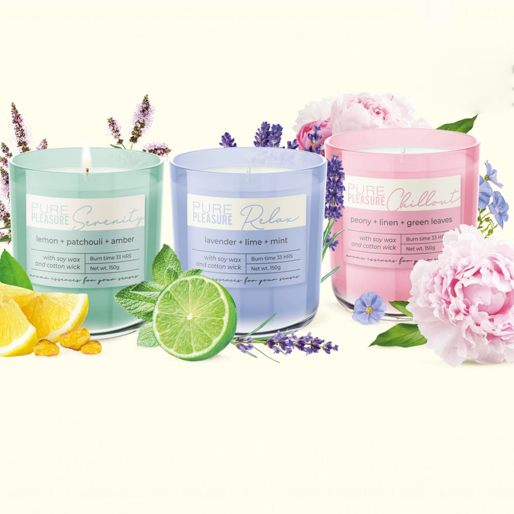 Vela Copo Aromático Pure Pleasure Relax 33h