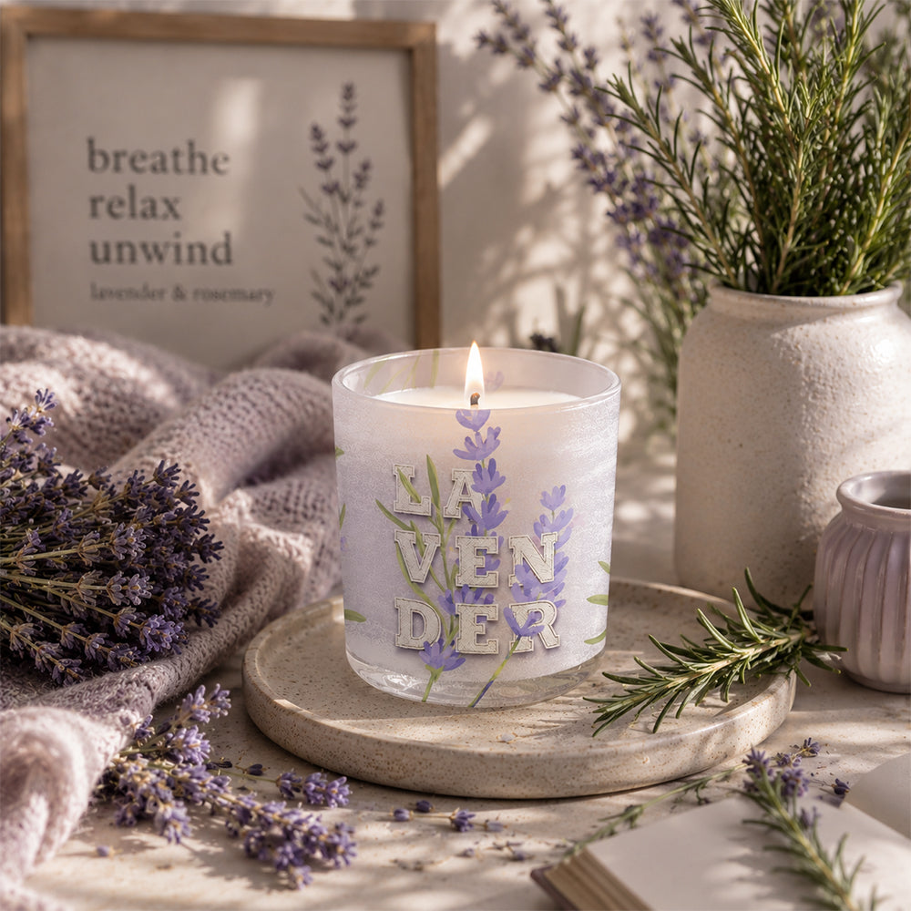 Vela Copo Aromático Lavander & Rosemary 30h