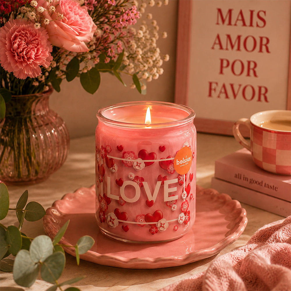 Vela Copo Aromático 82x68mm Love 20h