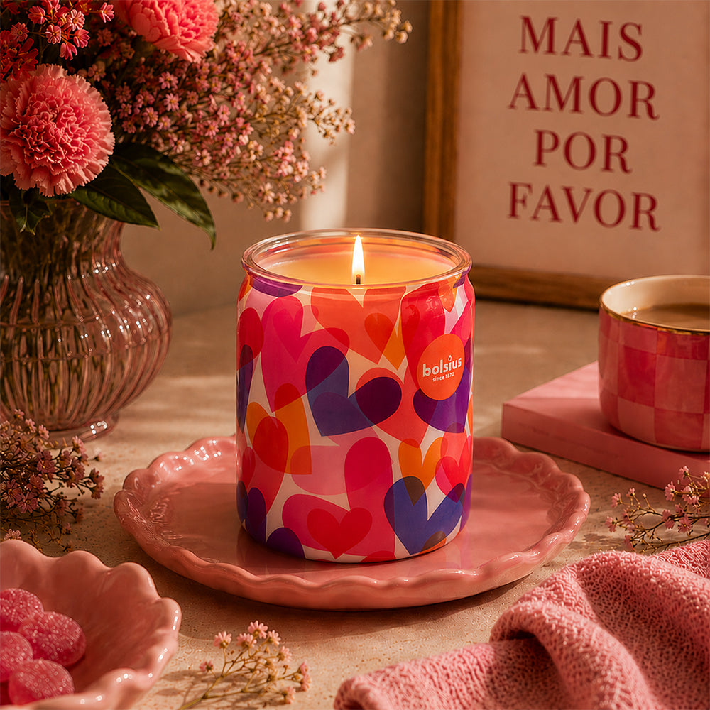 Vela Copo Aromático 82x68mm Coração 20h