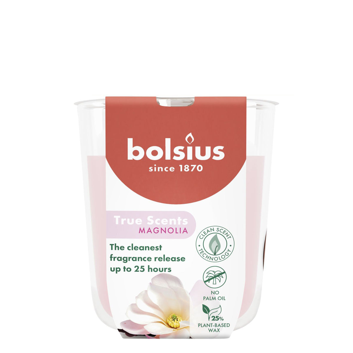 Vela Copo Aromático 80x73mm Magnolia 25h