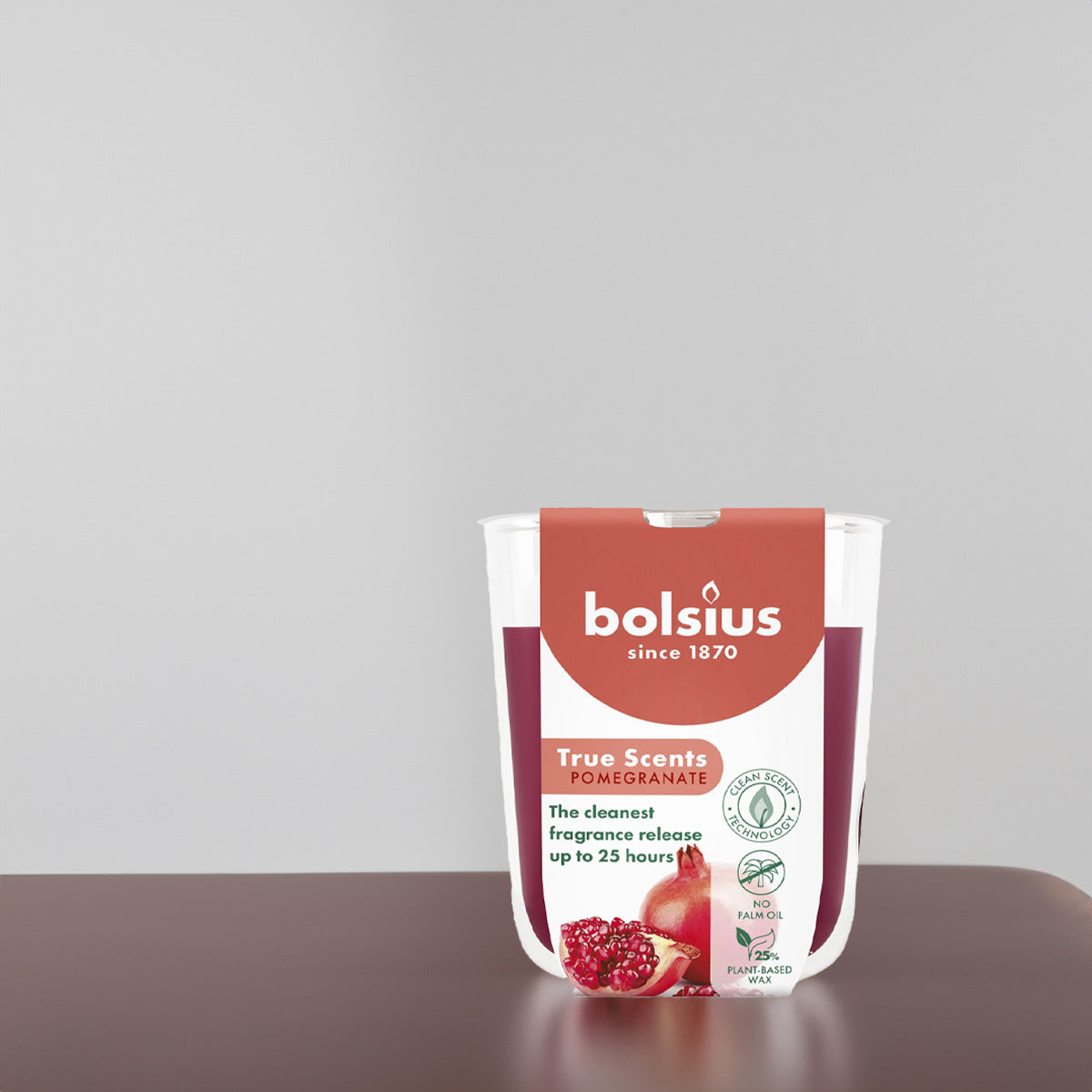 Vela Copo Aromático 80x73mm Romã 25h