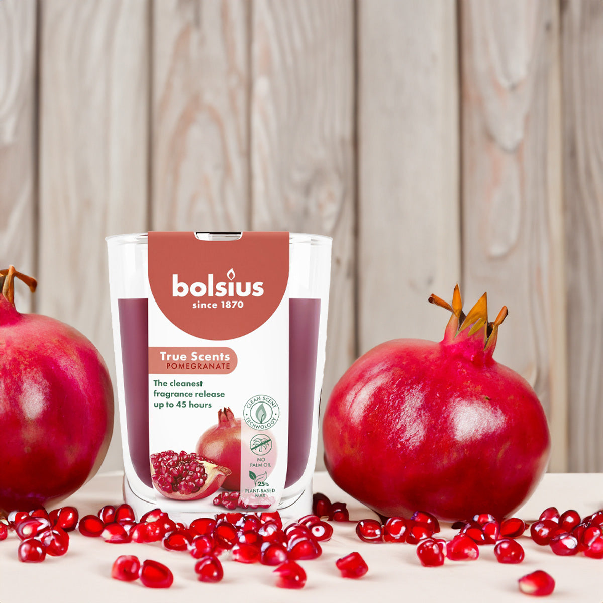 Vela Copo Aromático 97x85mm Romã 45h