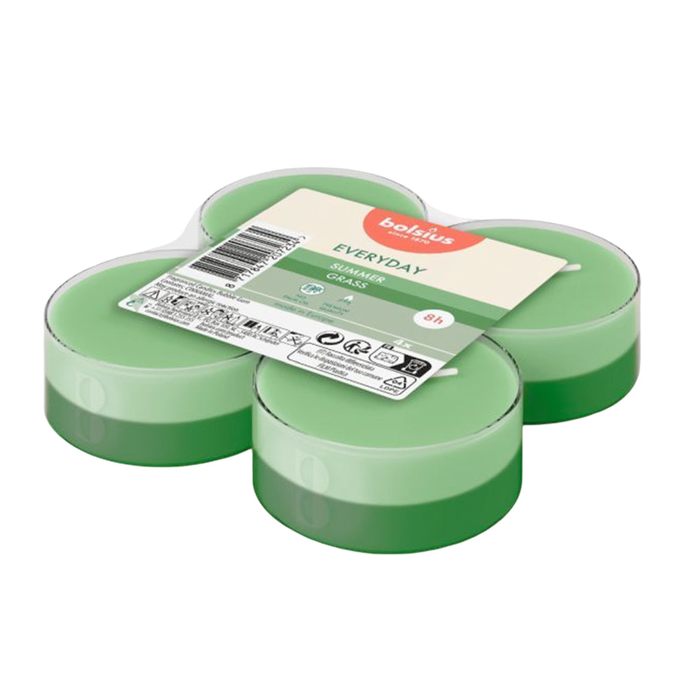 Vela Maxi Tealight Aromático Pack.4 Erva de Verão 8h