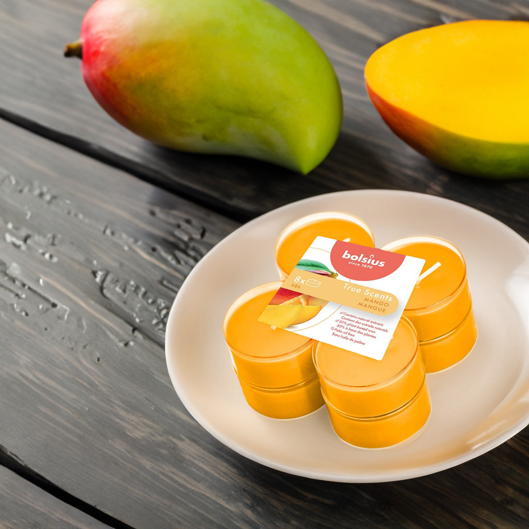 Vela Maxi Tealight Aromático Pack.8 Manga 8h