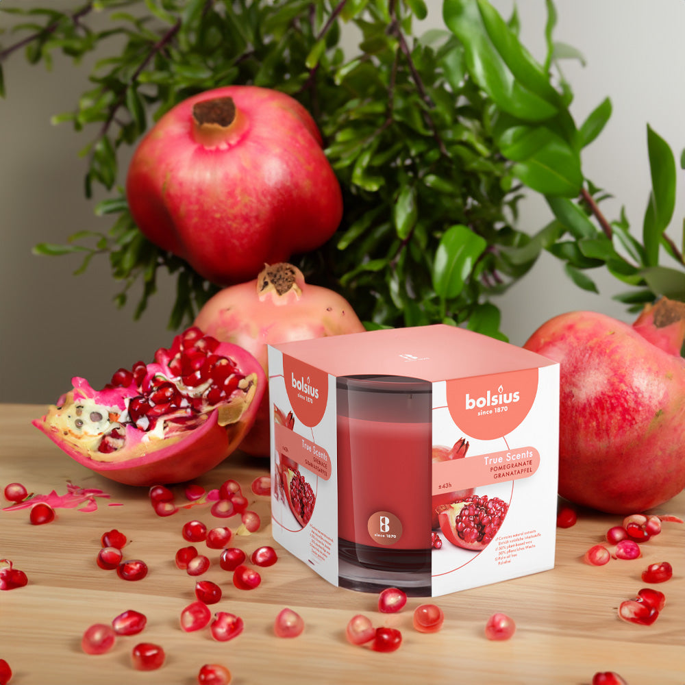 Vela Copo Aromático 95x95mm Romã 43 h