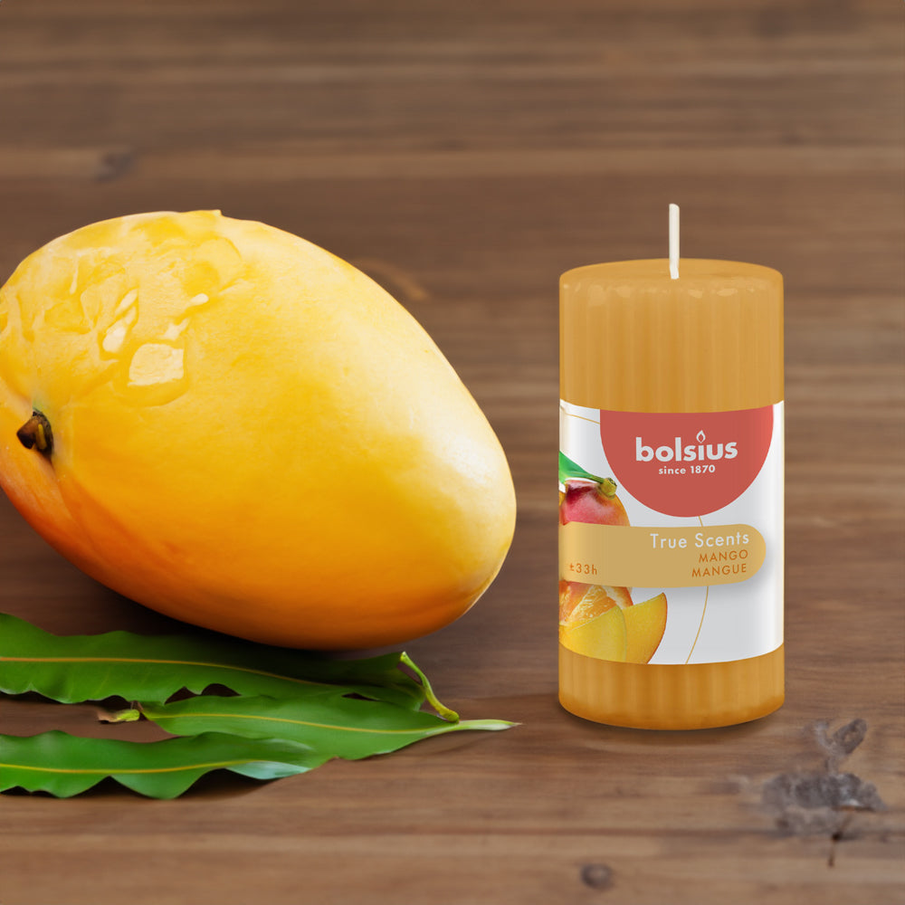 Vela Pilar Canelada Aromática 120x58mm Manga 33h