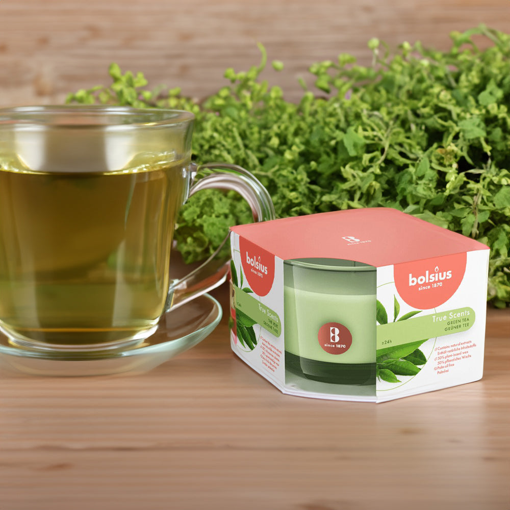 Vela Copo Aromático 63x90mm Chá Verde 24 h