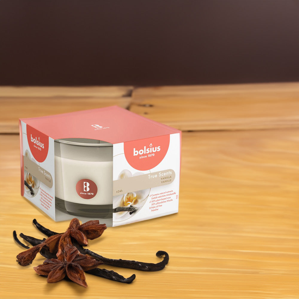 Vela Copo Aromático 63x90mm Baunilha 24 h