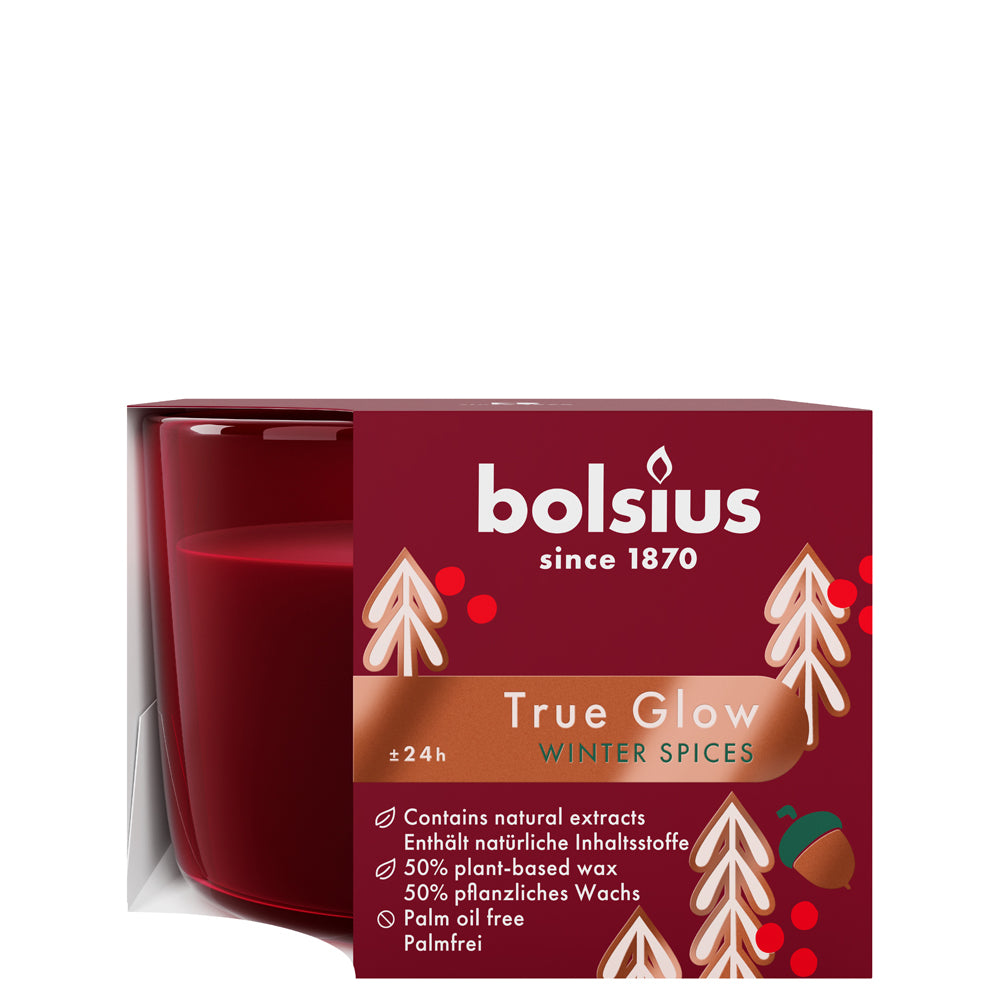 Vela Copo Aromático 63x90mm Especiarias Inverno 24h