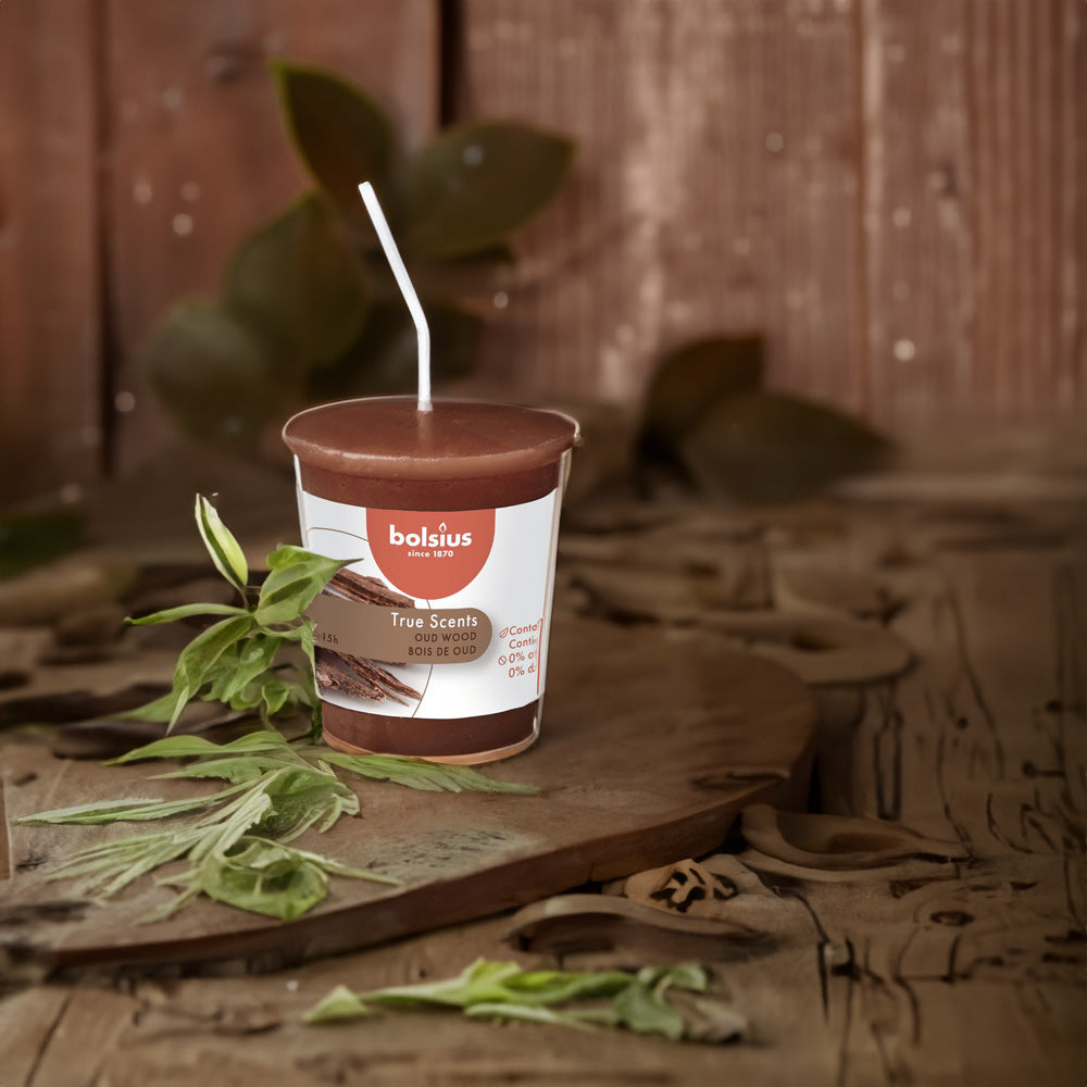 Vela Aromátca 53x45mm Madeira 15h