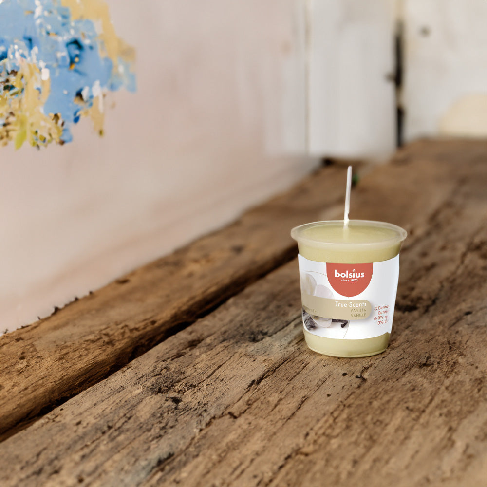 Vela Aromátca 53x45mm Baunilha 15h