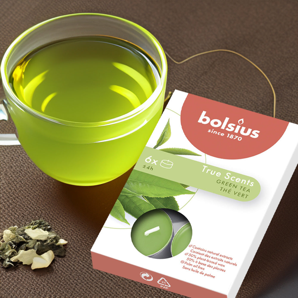 Vela Tealight Aromático Pack.6 Chá Verde 4h
