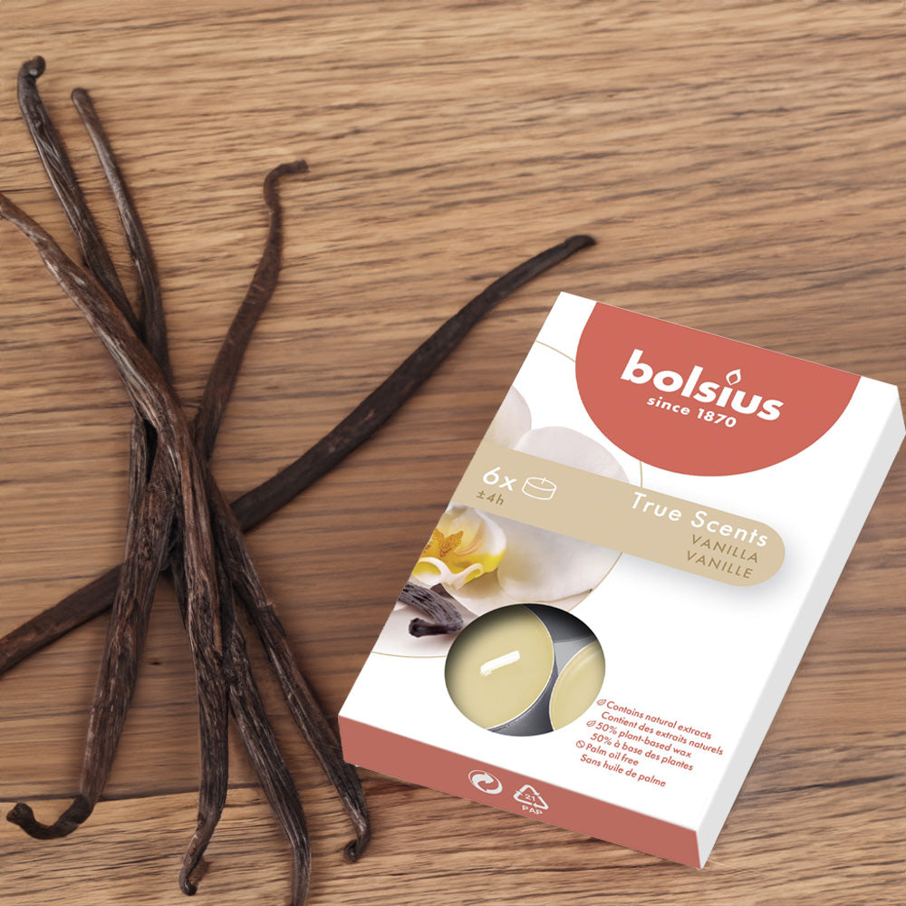 Vela Tealight Aromático Pack.6 Baunilha 4h