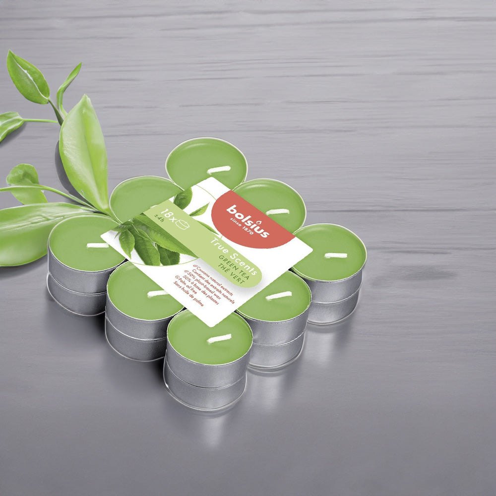 Vela Tealight Aromático Pack.18 Chá Verde 4h