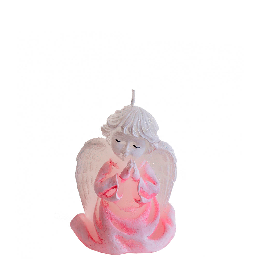 Vela Figura Anjo 85mm Rosa