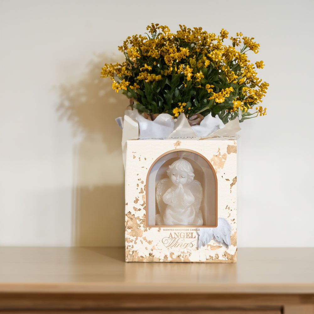 Vela Figura Asas de Anjo 85mm