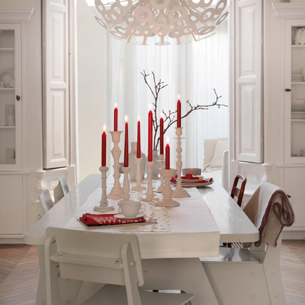 Velas Cónicas 240x23mm Vermelha Pack.100 / 7h