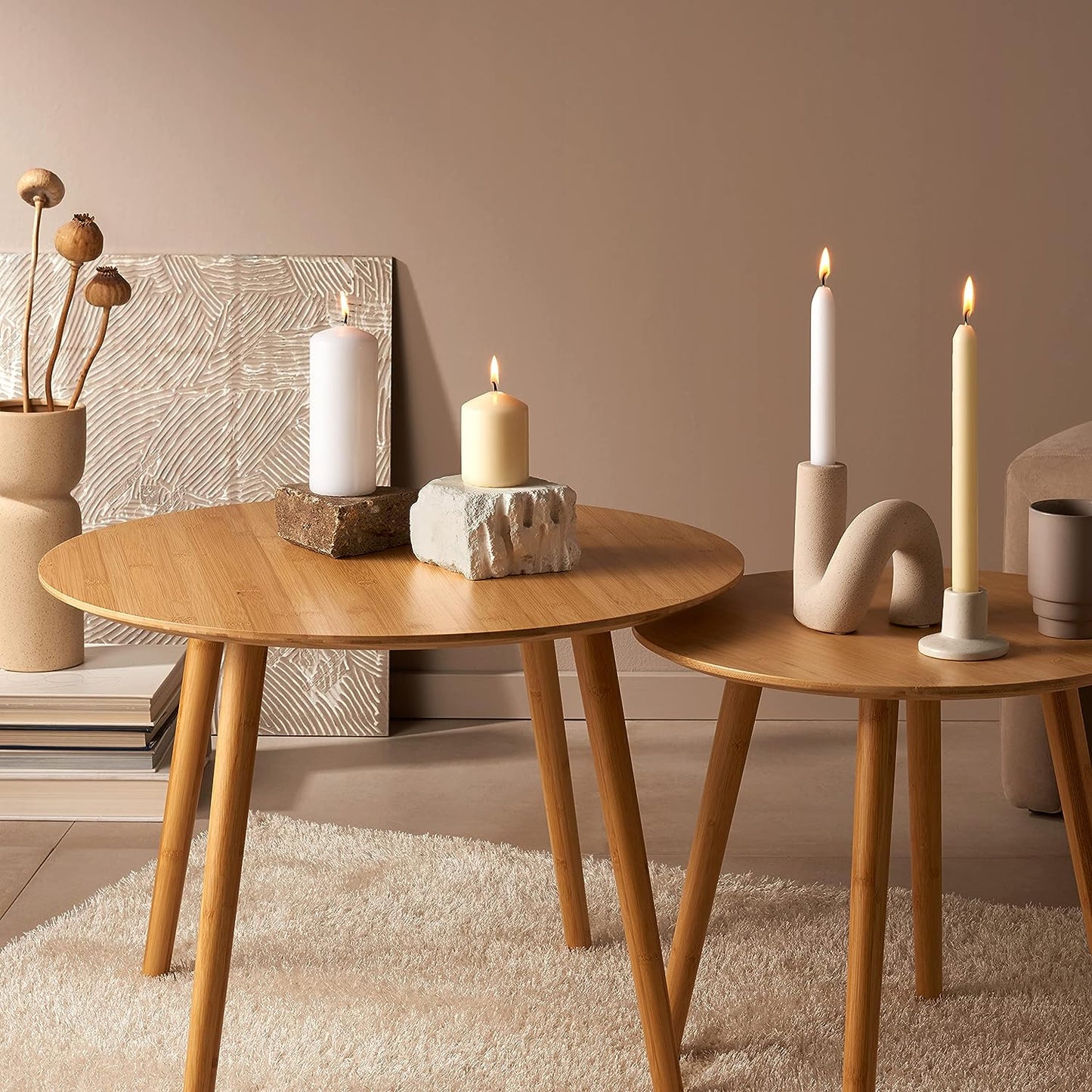 Velas Cónicas 250x23mm Marfim Pack.30 / 8h