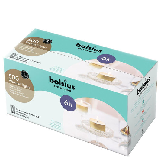 Vela Tealight Dourado 6 Horas Pack.500