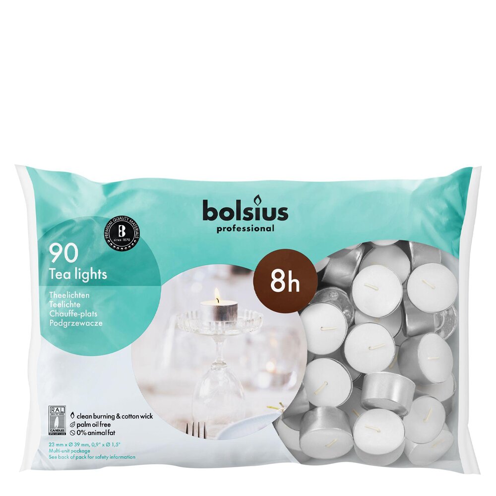 Vela Tealight 8 Horas Pack.90