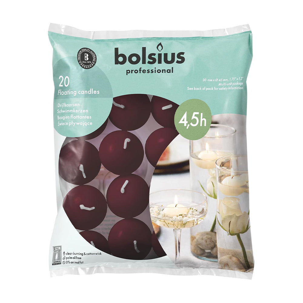 Vela Flutuante Bordeaux 4,5 Horas Pack.20