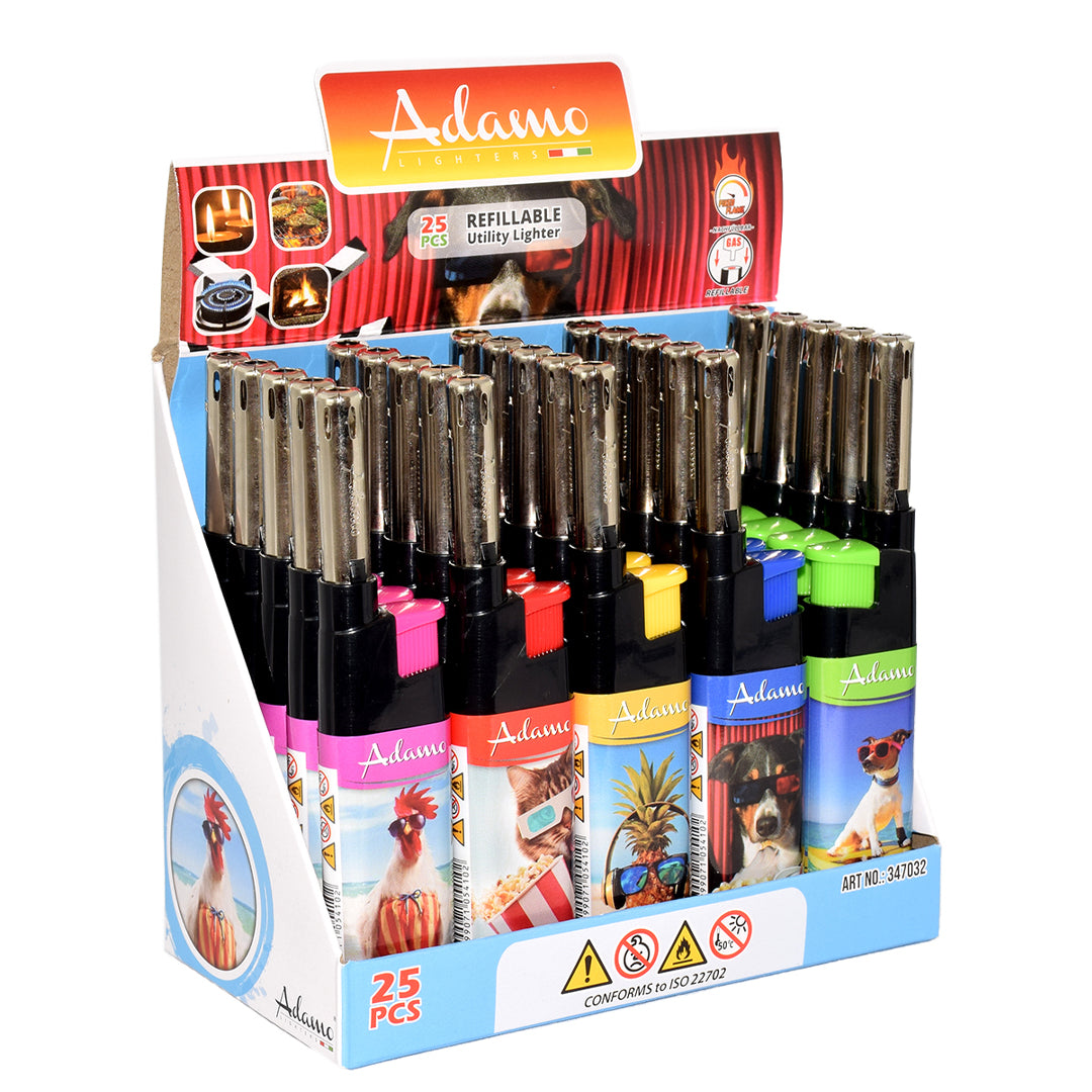 Isqueiro Recarregável Adamo Animais Divertidos