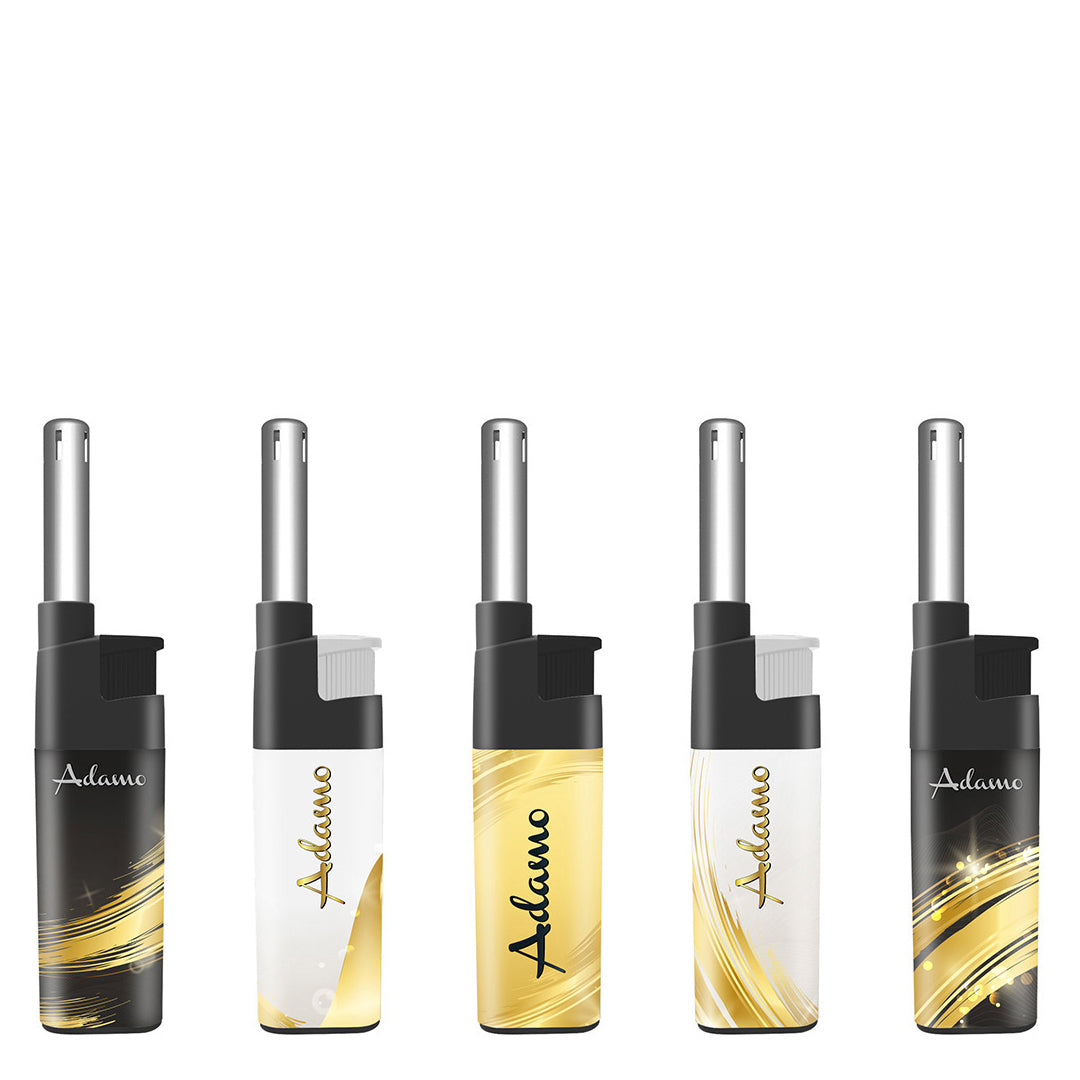 Isqueiro Recarregável Adamo  Dourado