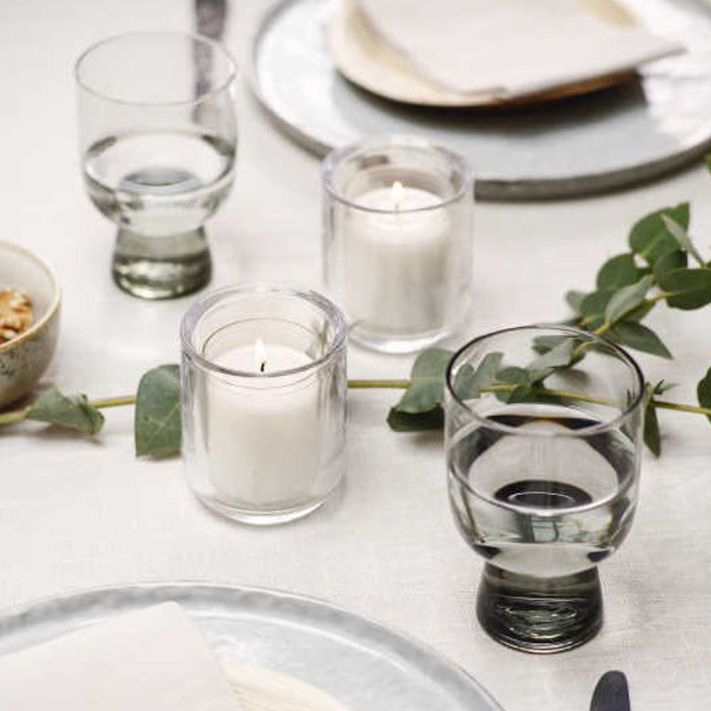 Porta Velas Vidro Relight Moods Transparente Pack.6