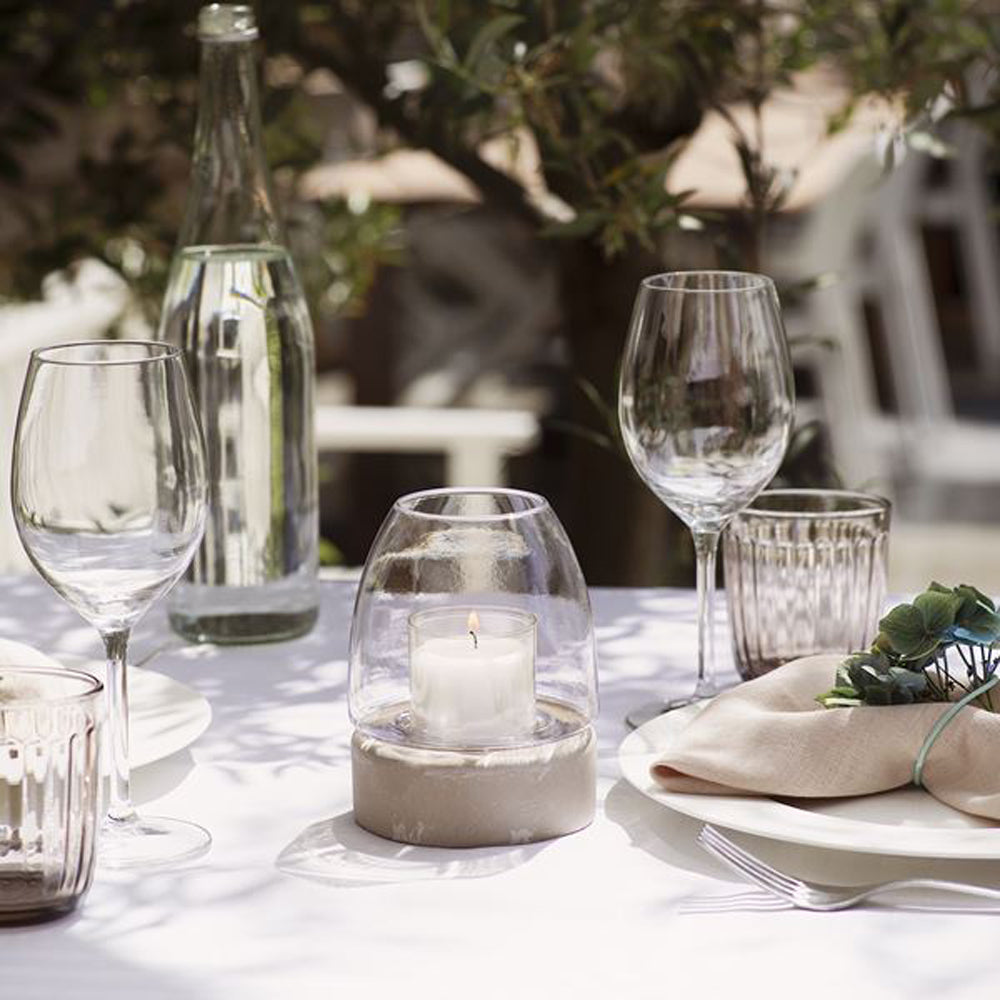 Porta Velas Vidro Relight 100x225mm Transparente Pack.4