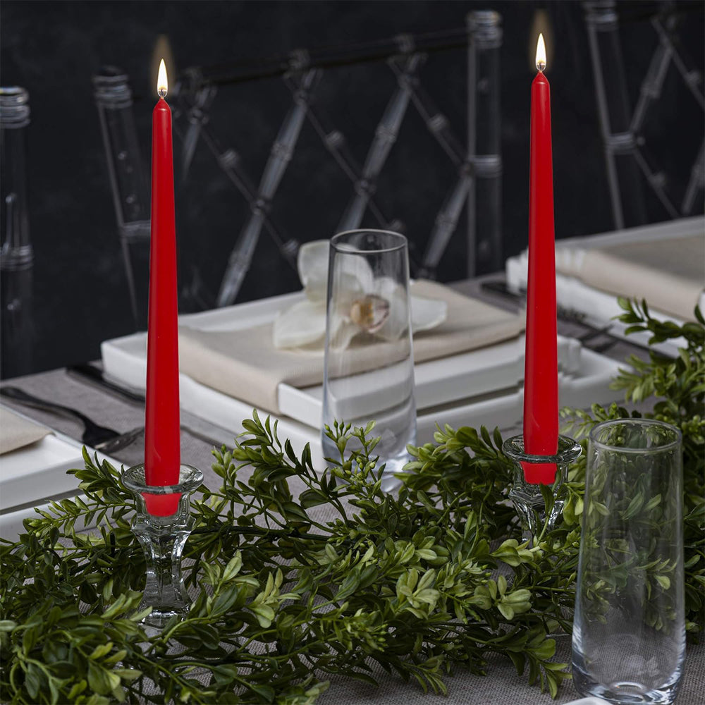 Vela Cónica 245x24mm Pack.4 Vermelha 7,5h