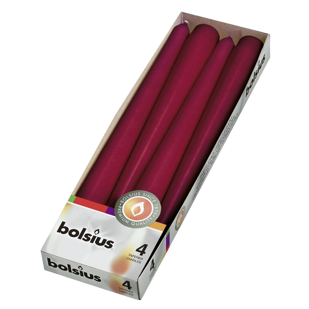 Vela Cónica 245x24mm Pack.4 Bordeaux 7,5h