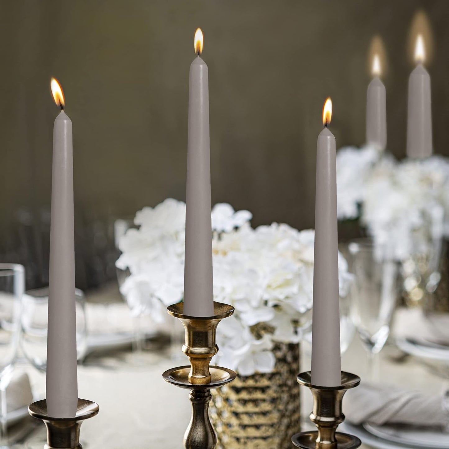 Vela Cónica 245x24mm Pack.10 Cinza 7,5h