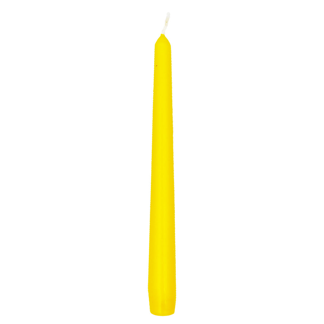Vela Cónica 245x24mm Pack.12 Amarela 7,5h