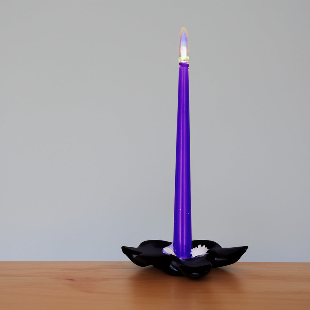 Vela Cónica 245x24mm Pack.12 Violeta 7,5h