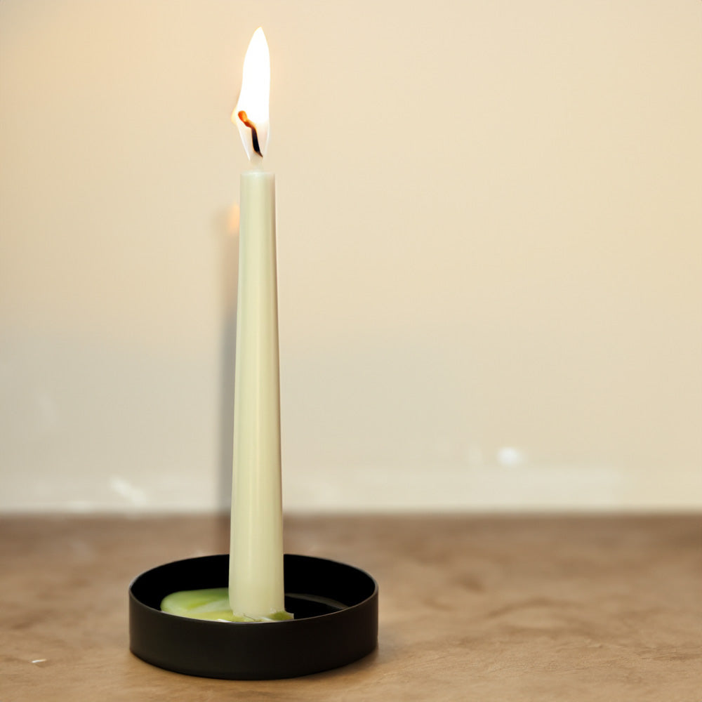 Vela Cónica Essentials 245x24mm Pack.4 Pérola Suave 7h