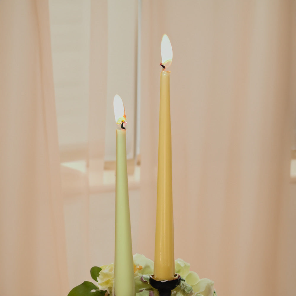 Vela Cónica Essentials 245x24mm Pack.4 Bege 7h