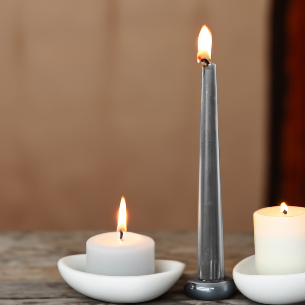 Vela Cónica Essentials 245x24mm Pack.4 Cinza Tempestuoso 7h