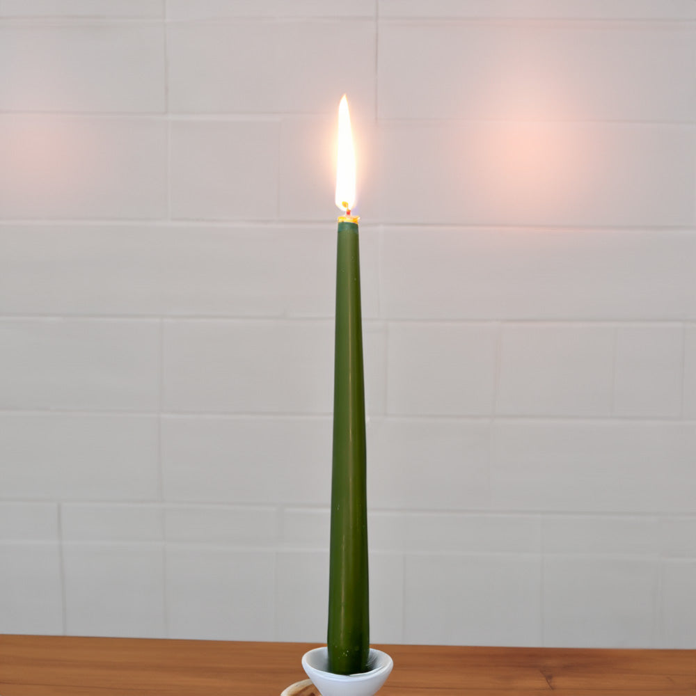 Vela Cónica Essentials 245x24mm Pack.4 Verde Seco 7h