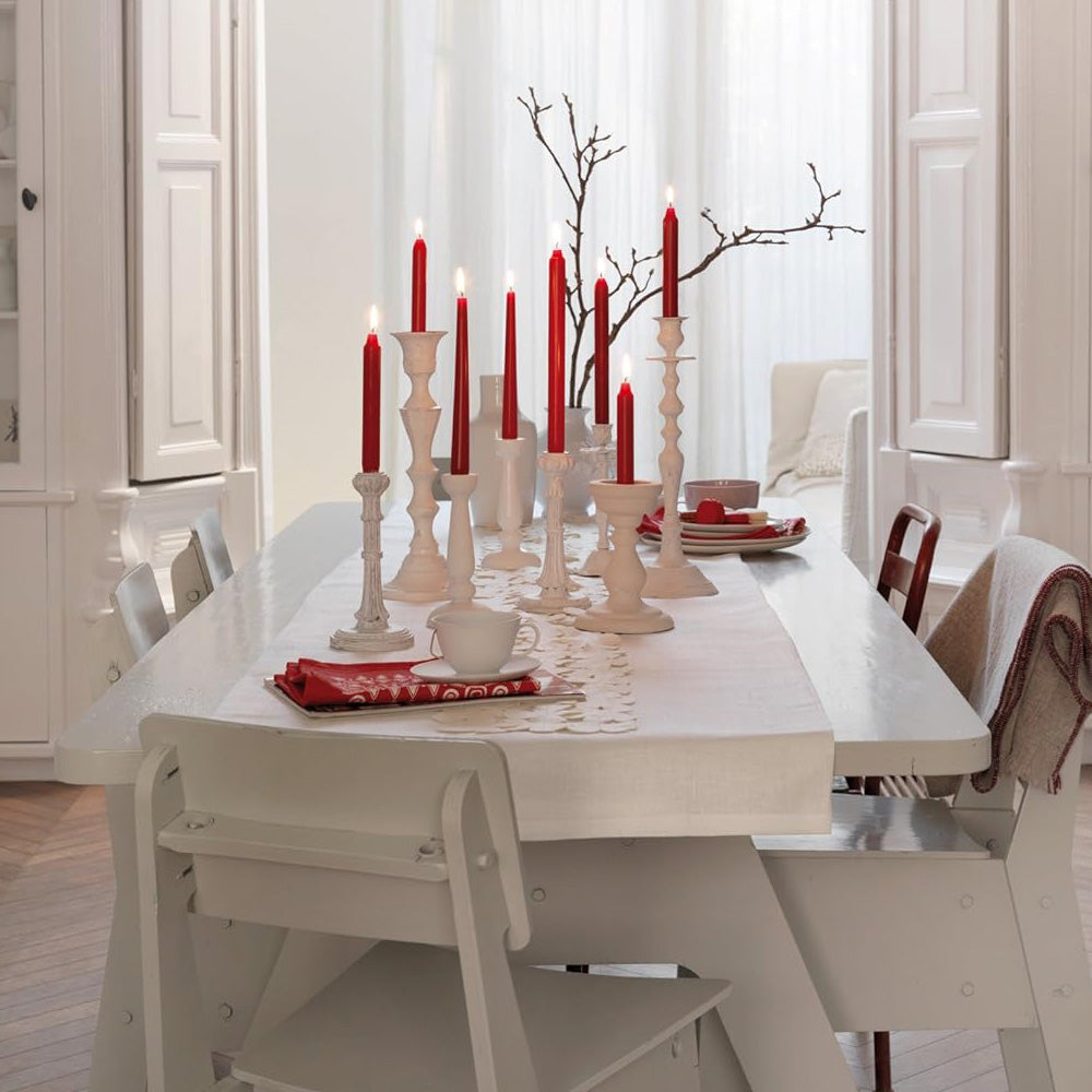 Vela Cónica 245x24mm Pack.30 Vermelha 7h