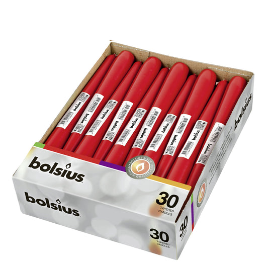 Vela Cónica 245x24mm Pack.30 Vermelha 7h