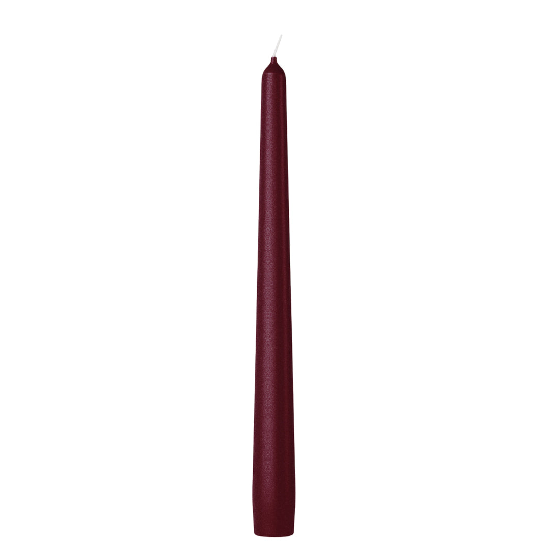 Vela Cónica Essentials 245x24mm Pack.4 Vermelho Metálico 7h