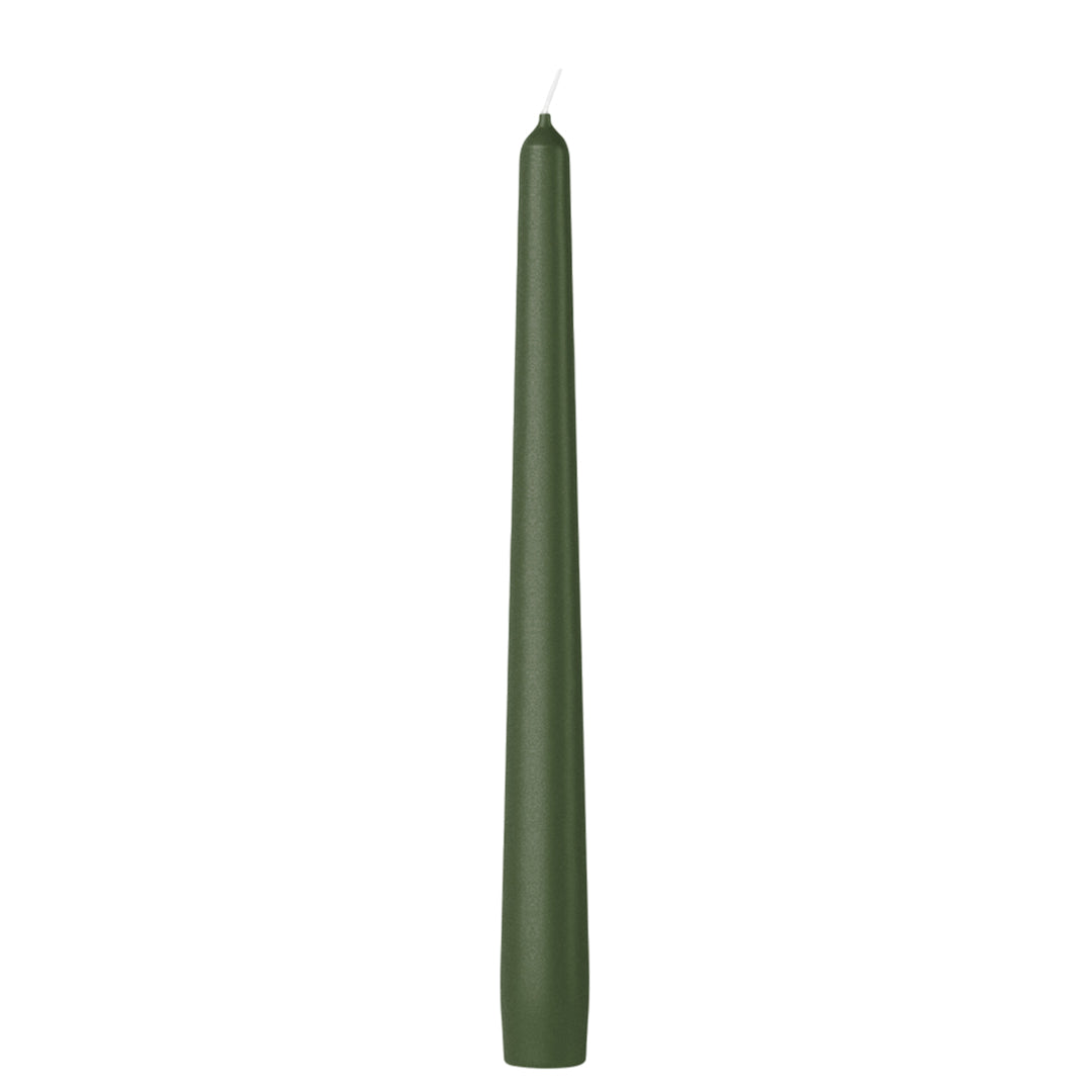 Vela Cónica Essentials 245x24mm Pack.4 Verde Metálico 7h