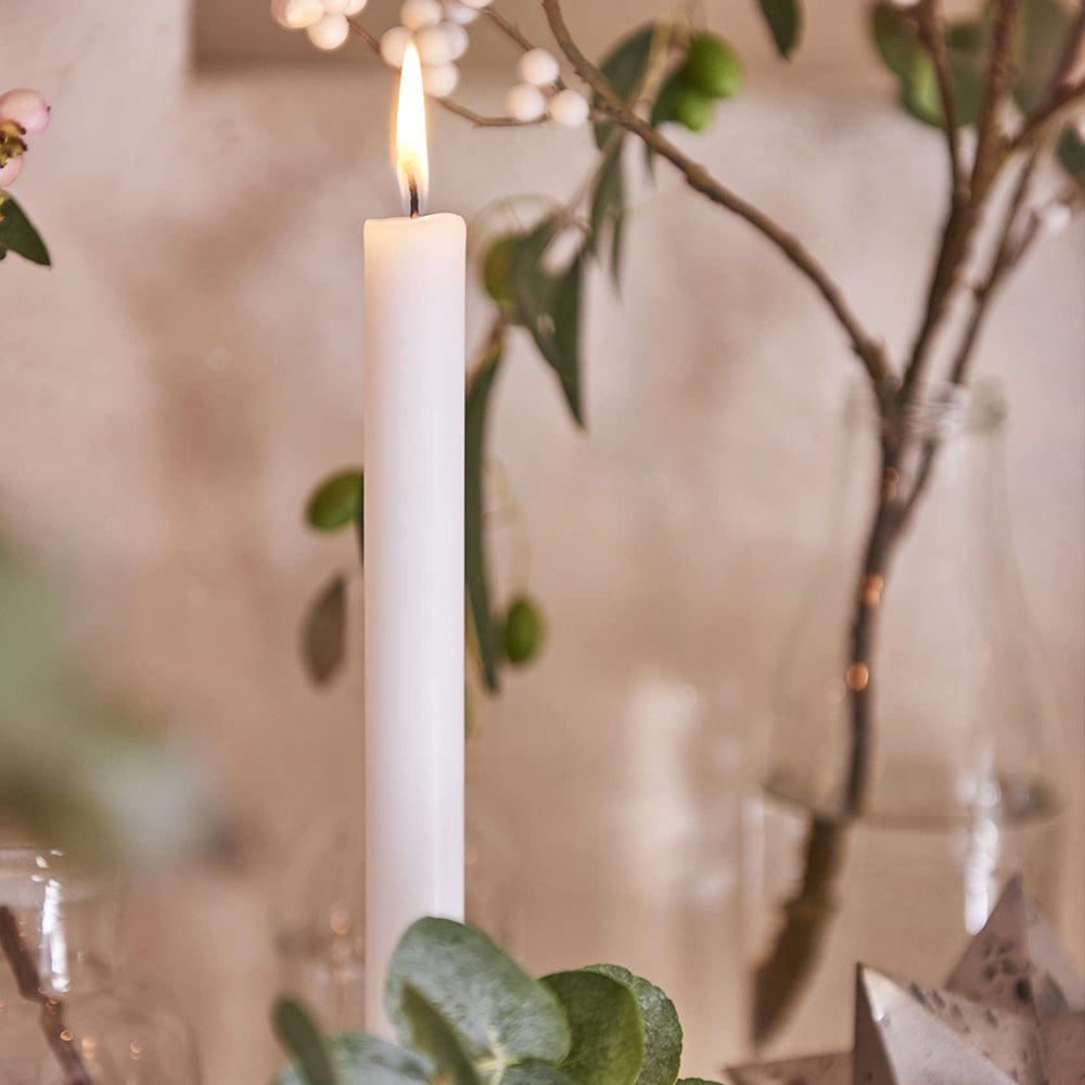 Vela Cónica 180x21.3mm Pack.8 Branca 6h