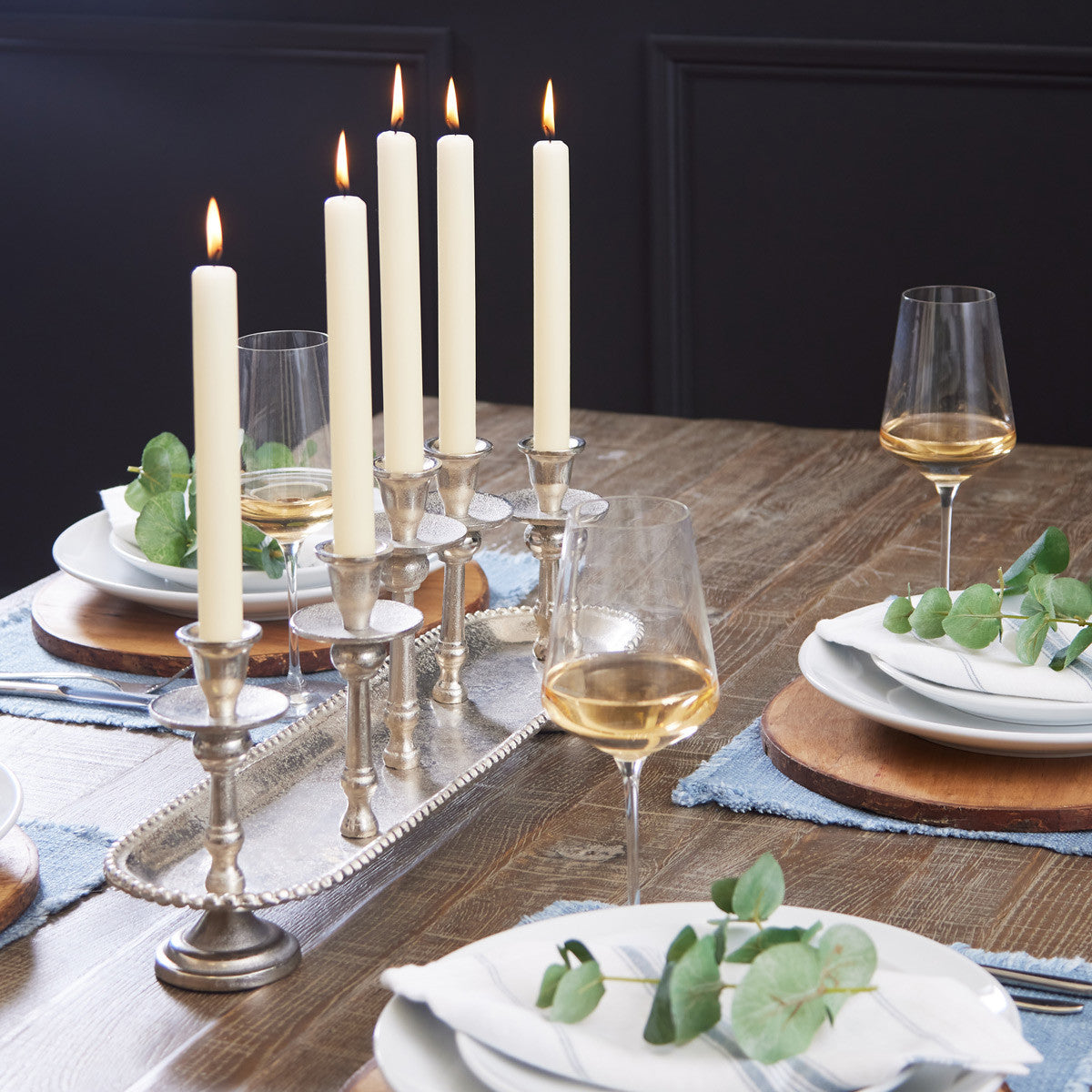 Vela Cónica 180x21.3mm Pack.8 Marfim 6h