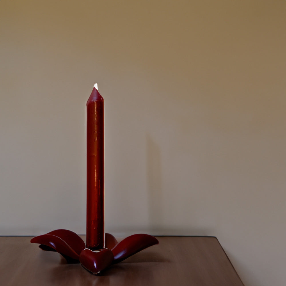 Vela Cónica Essentials 170x20mm Pack.8 Vermelho Veludo 5h