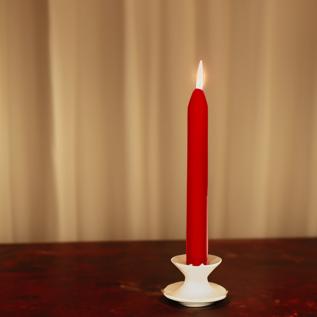 Vela Cónica 170x20mm Pack.10 Vermelha 7h